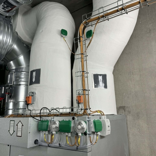 Ventilationsisolering af ventilationskanaler i erhvervsbyggeri