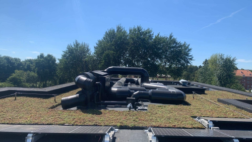 Ventilationsisolering af ventilationsanlæg og kanaler på tag